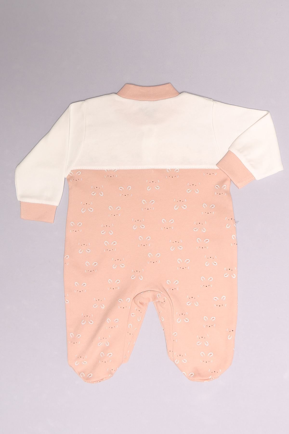 1-6 Month Baby Jumpsuit White Powder