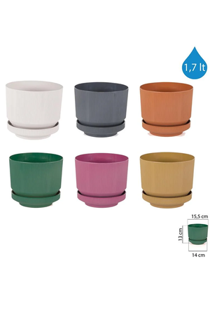 1No Flower Pot 1.7Lt 1 Piece Turk-S281