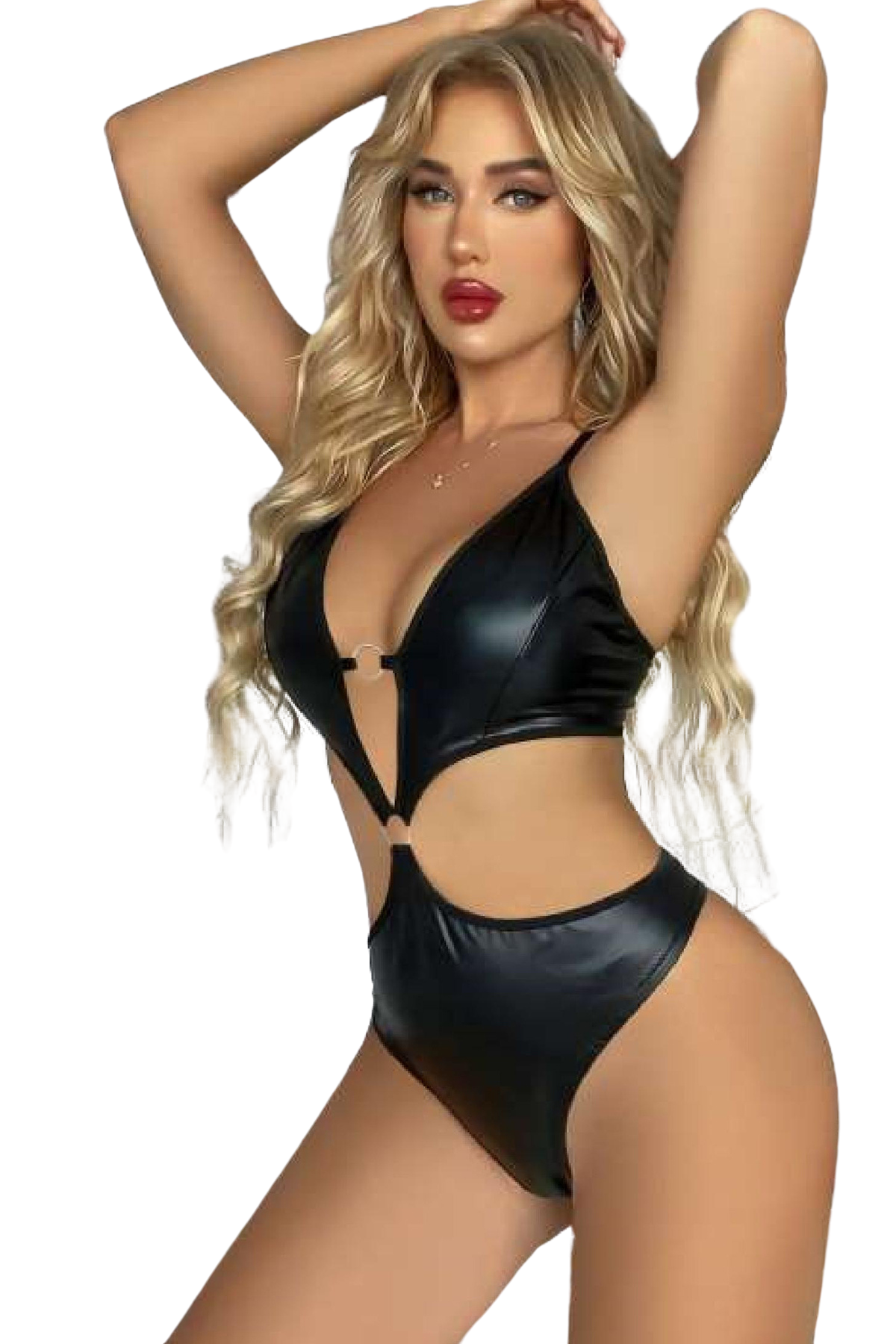 Women Babydoll Fantasy Harness Erotic Outfit 2058 Black - Turk