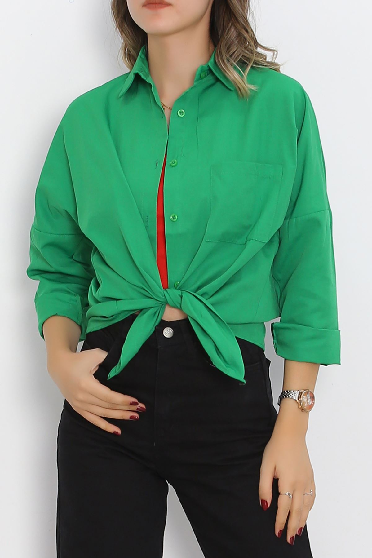 One Pocket Shirt Green