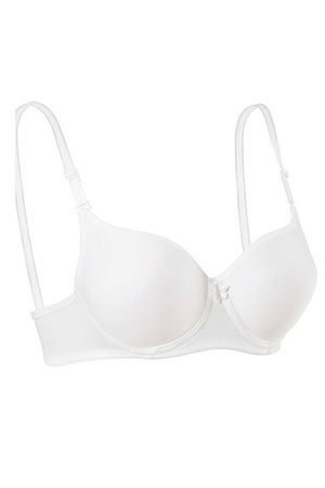 Padded Silicone Plain Bra White