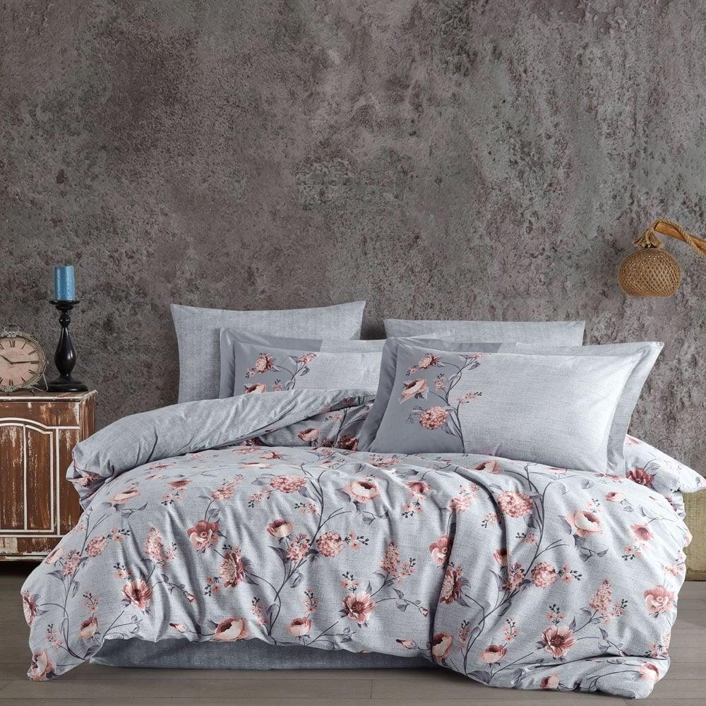 Double Poplin Duvet Cover Benita Gray