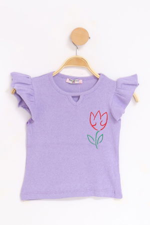 2-10 Years Children's Camisole Blouse Lilac