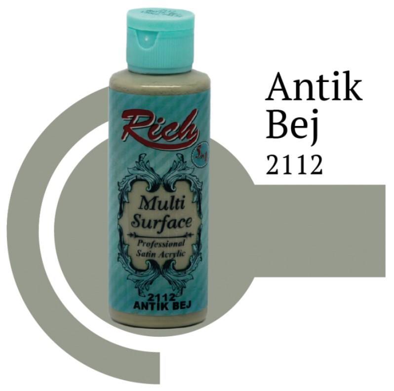 Rich Multi Surface 2112 Antique Beige Acrylic Paint 120 cc