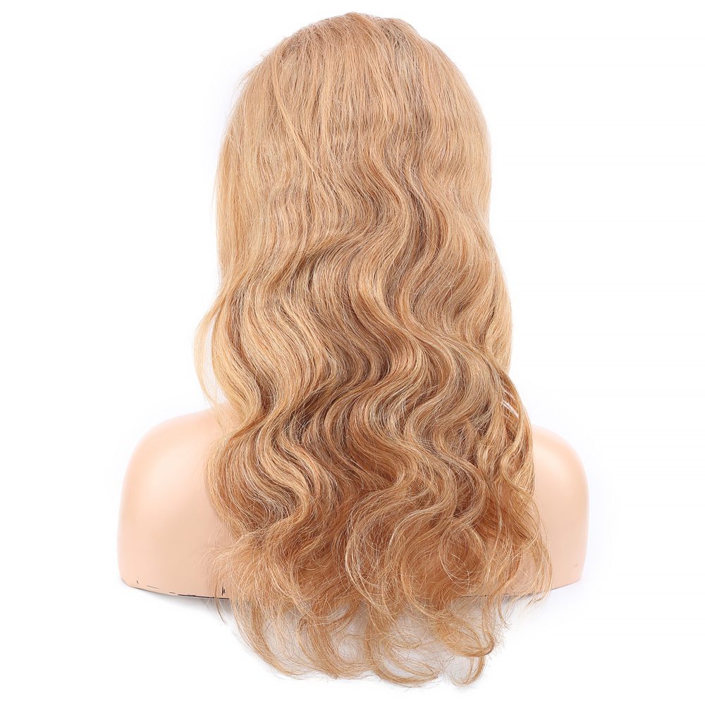 Wavy Front Lacy Real Hair Tulle Wig / Balköpük / 60/65cm