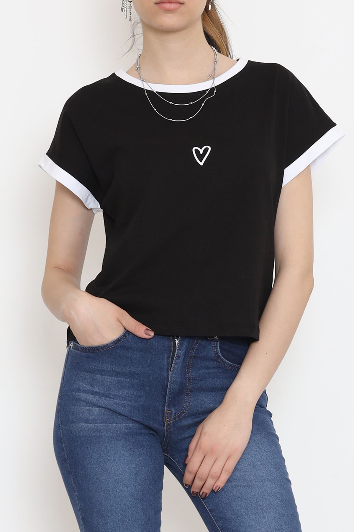 Printed T-Shirt Black