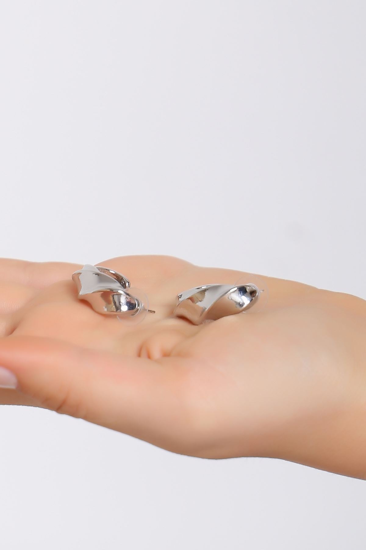 Steel Earrings Silver1