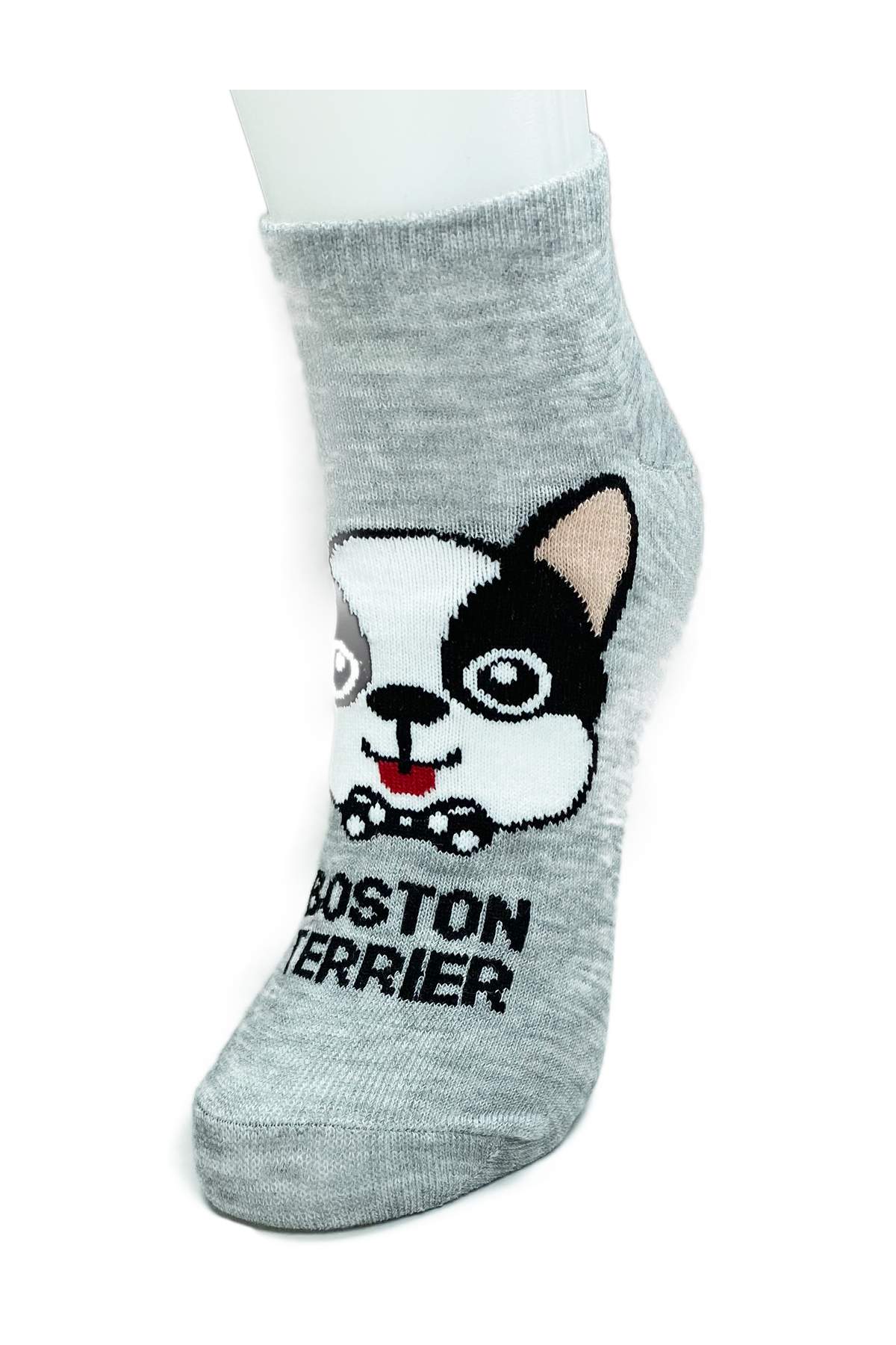 3 Pairs Cute Dog Themed Printed Soft Women Ankle Socks