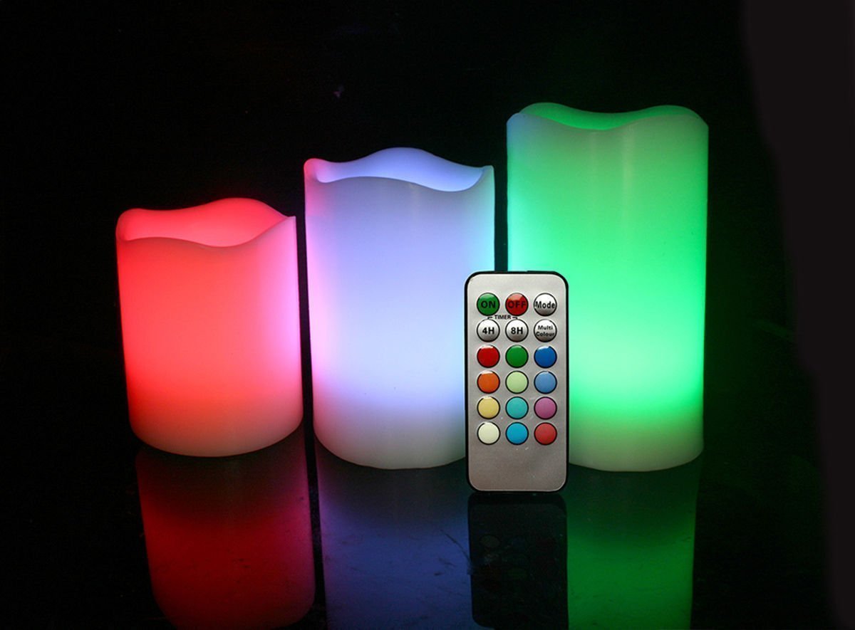 Paraffin Coated Controlled Led Candle (3 Pieces)