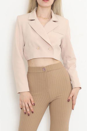 Crop Jacket Beige