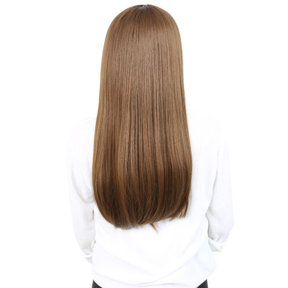 Kanekalon Fiber Synthetic Long Straight Wig / Auburn