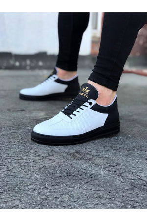 White Charcoal Men's Casual Shoes