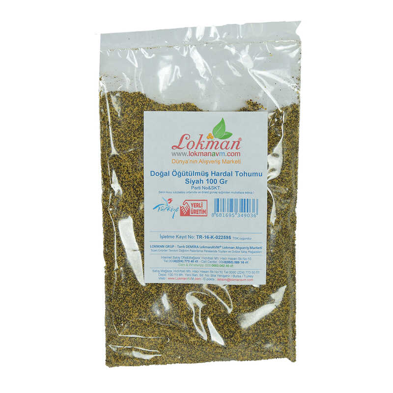 Mustard Seed Ground Natural Black 100 Gr Package