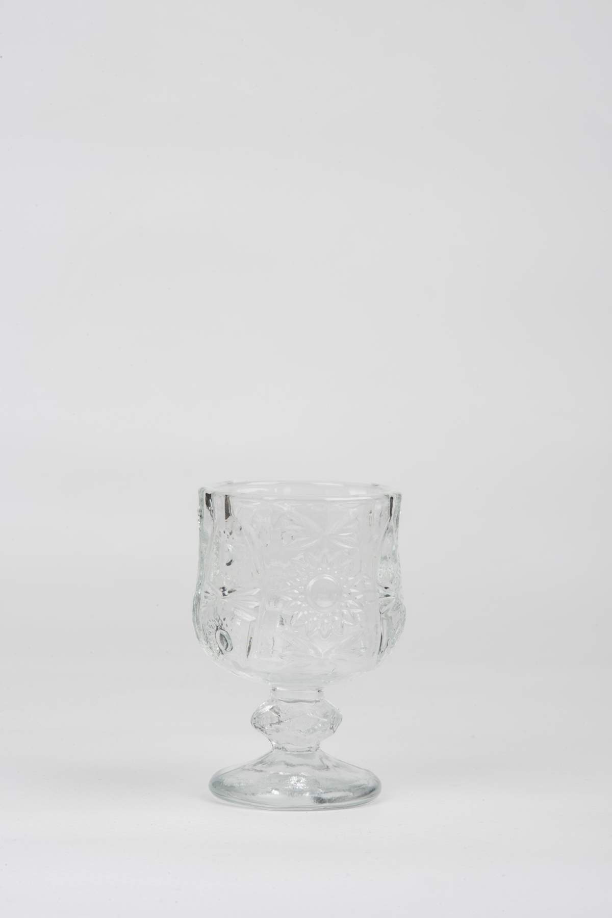 Standing Coffee Side Cup Crystal Cut Shot Glass 7cm x 4 cm Set of 6