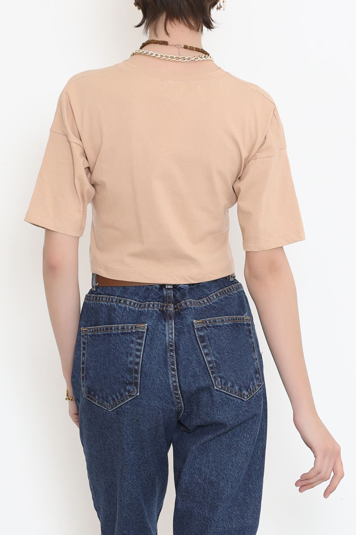 Single Jersey Crop T-Shirt Mink