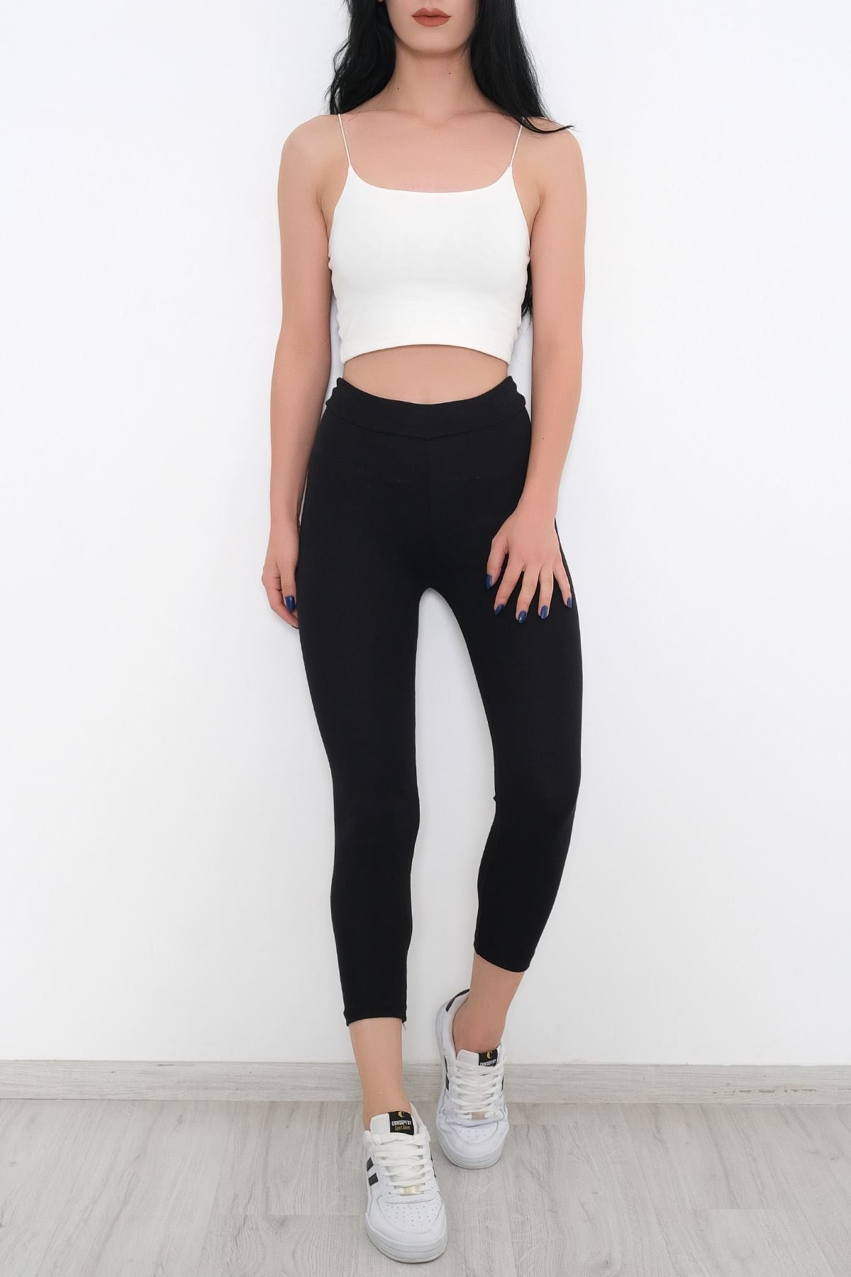 Ribbed Leggings Black