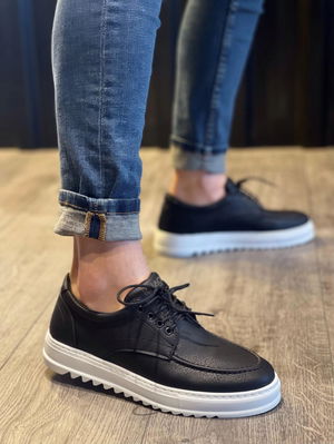 Casual Shoes T Black (White Sole)