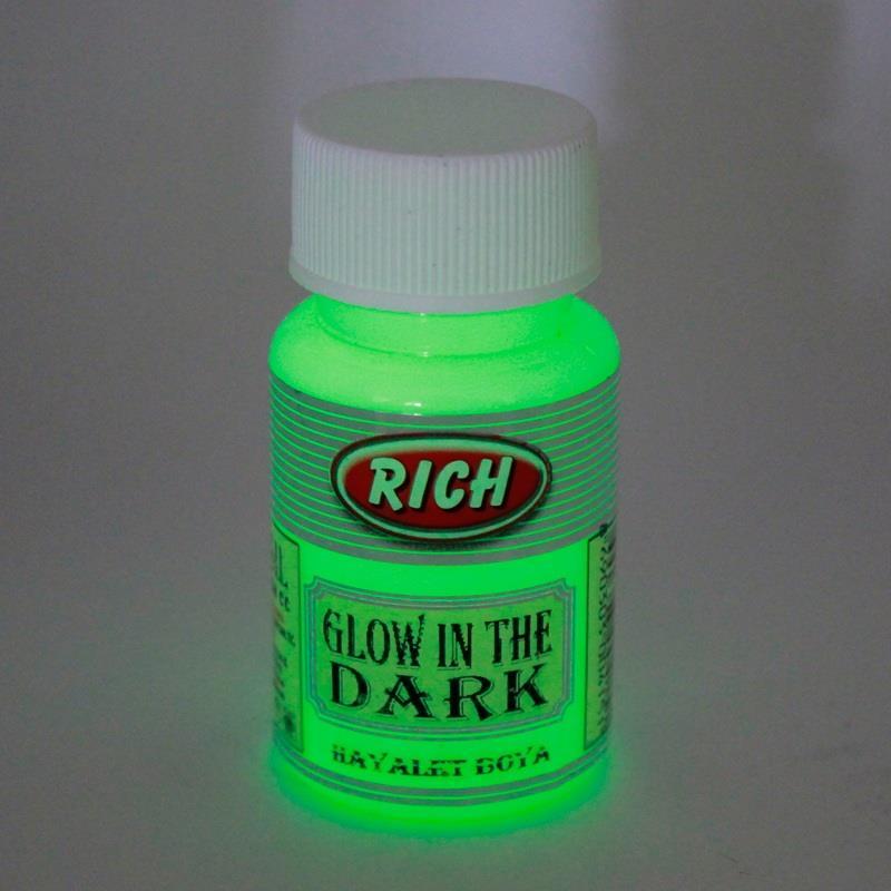 Rich 11292 Natural Green Glow-in-the-Dark Ghost Paint 50 cc