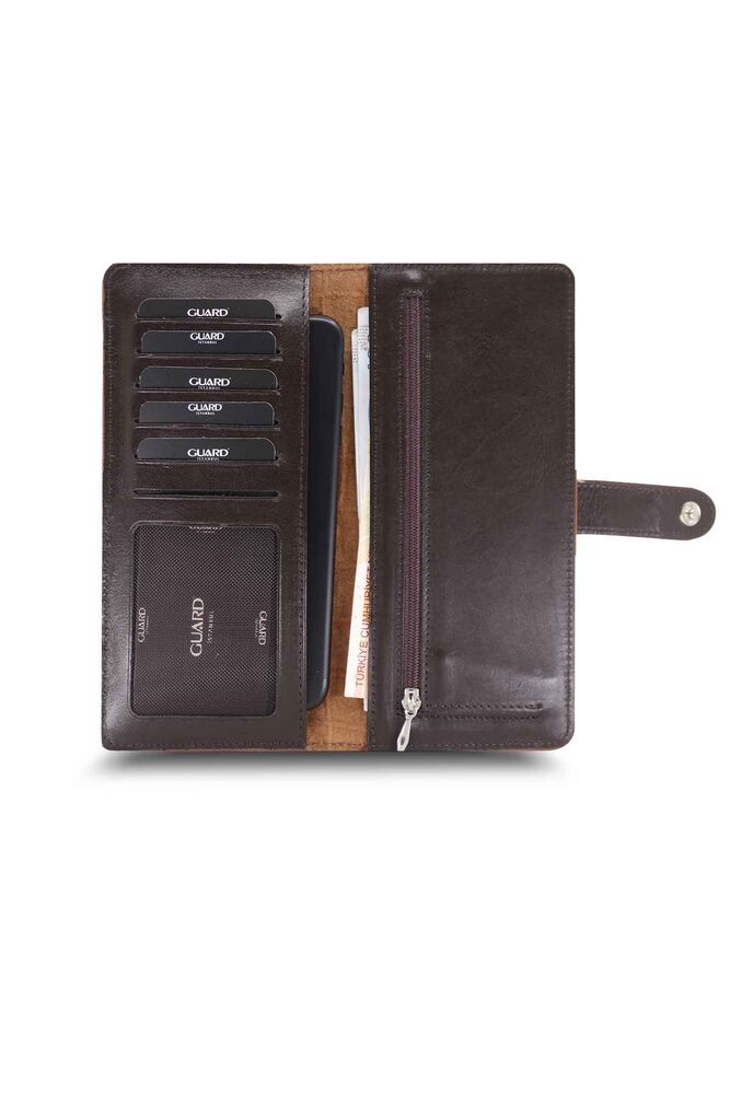 Large Croco Taba Leather Phone Wallet with Card and Money Slot