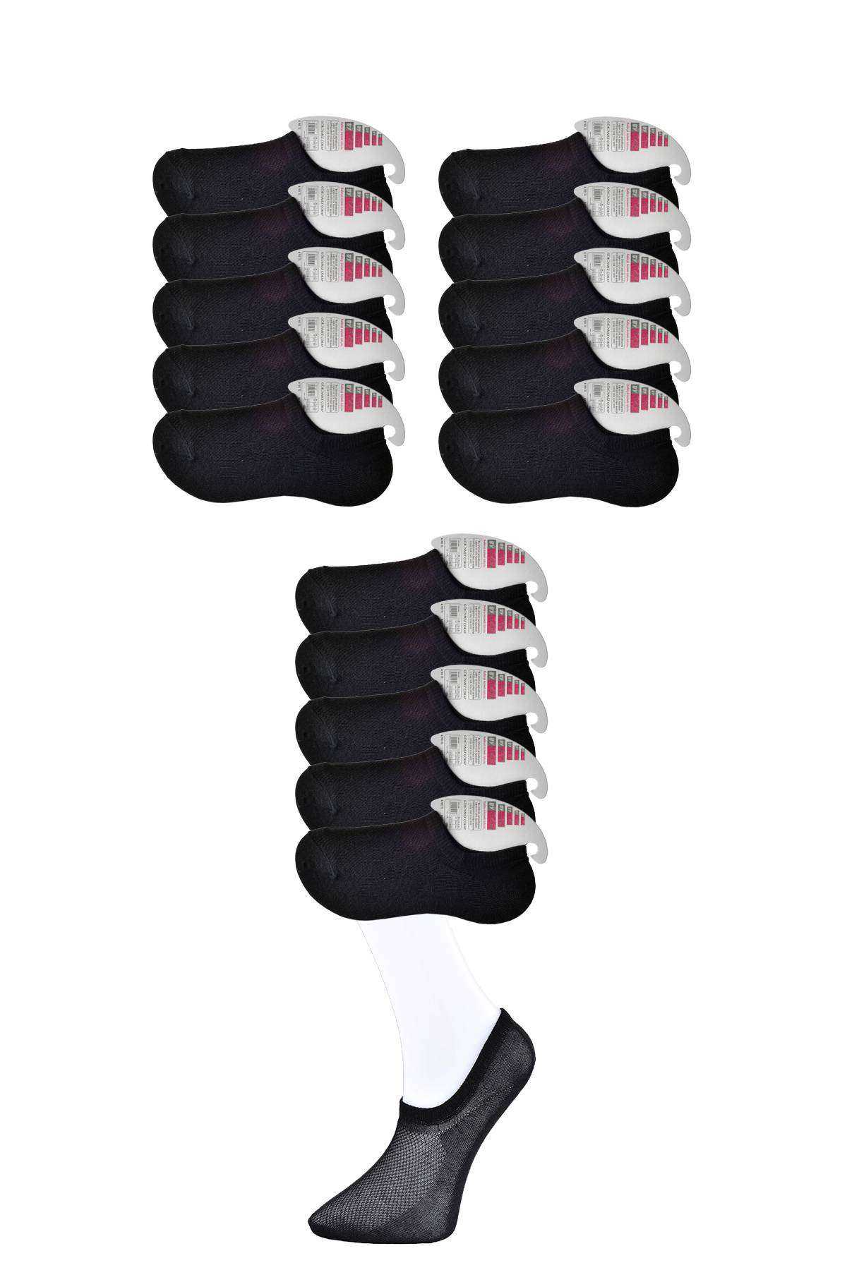 Black Women's Invisible Socks 15 pairs