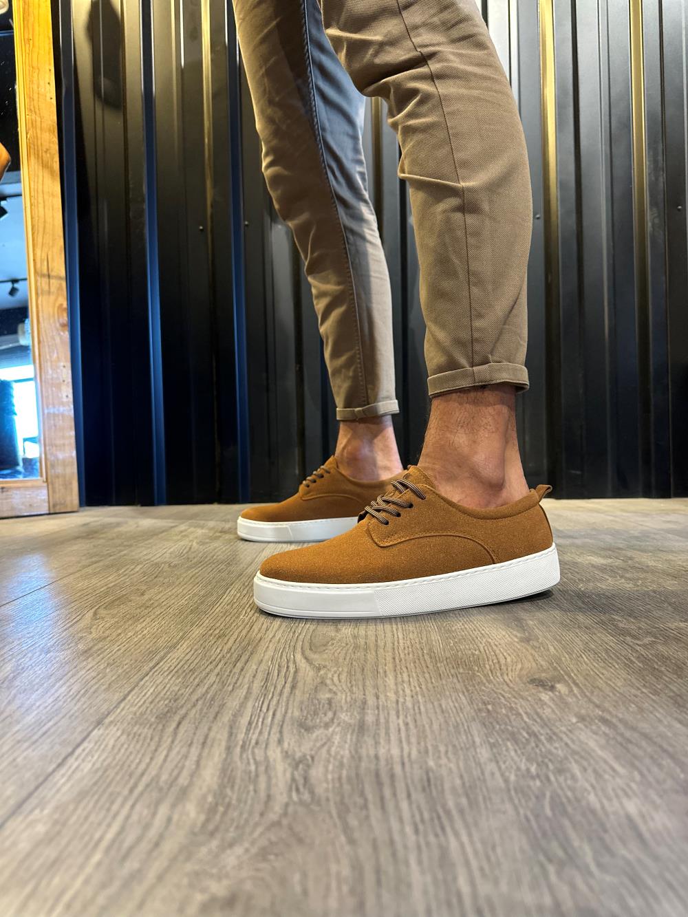 Knack Casual Shoes 077 Tan Suede