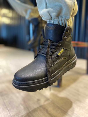 Knack High Sole Boots 230 Black (Black Sole)