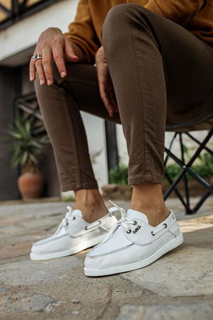 Knack Seasonal Linen Shoes 008 White