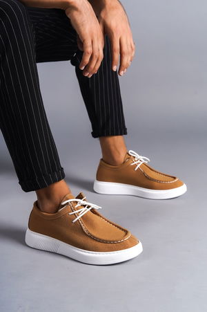 SLW170 Tornado Lace-up Suede Men's Casual Sports Classic Shoes BT Tan