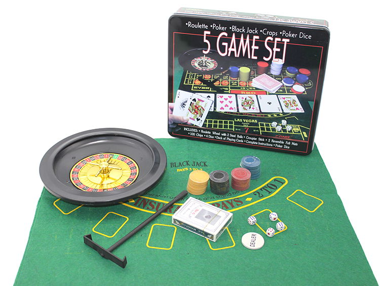 Poker And Roulette Game Set Alk2602