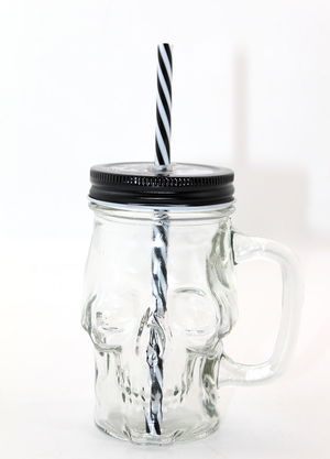 Skull Glass Mug Cup Alk2158