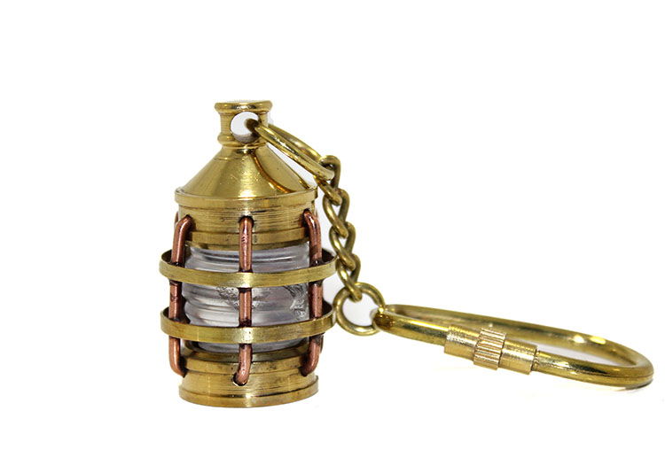 Brass Gas Lamp Keychain KSK120