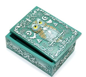 Polyester Owl Design Box Alk2364