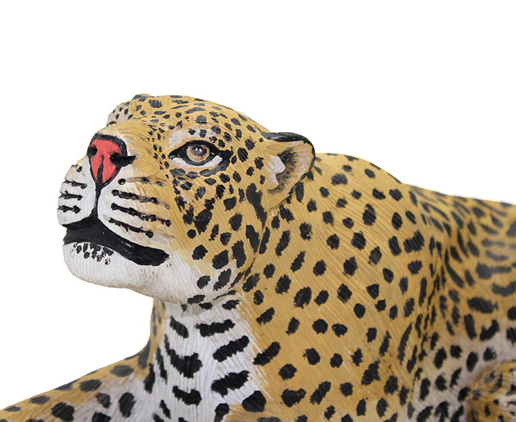 Sitting Wooden Cheetah ST00034