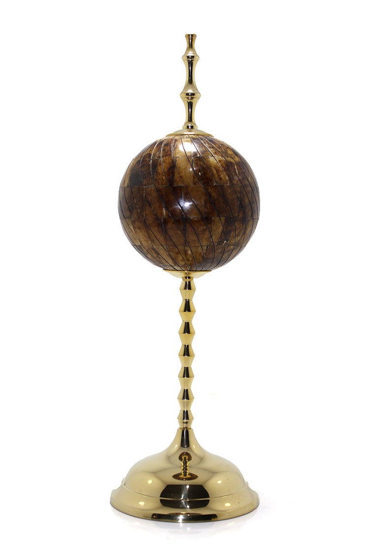 Brass World Globe with Bone KSK103