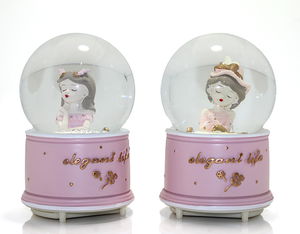 Snow Globe Spraying Lighted Musical Globe 16 Cm ALK279