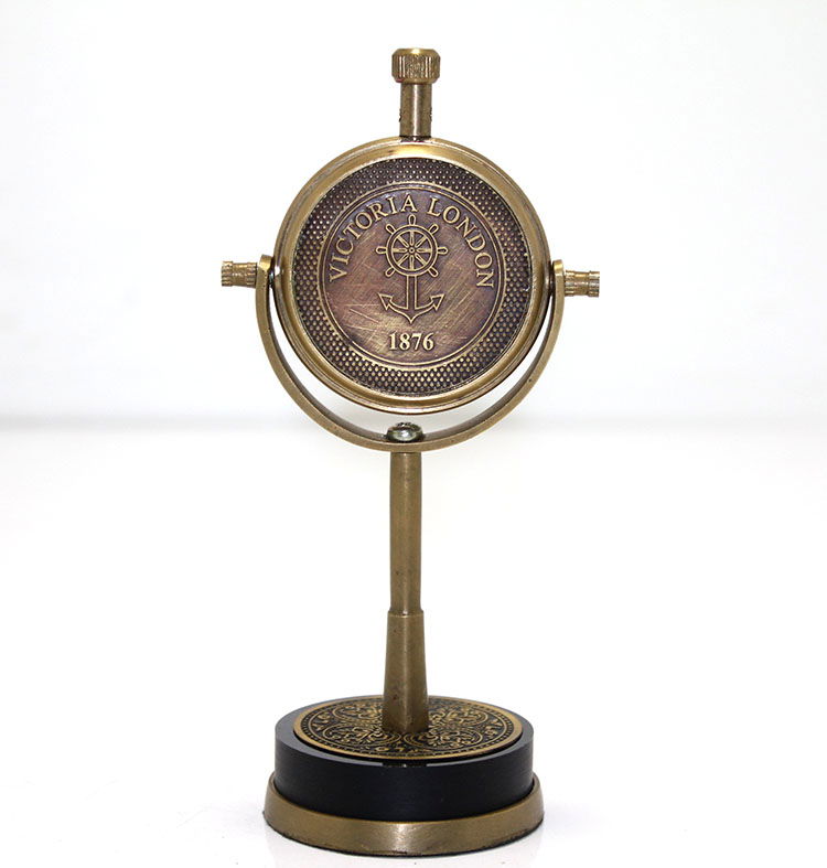 Tabletop Brass Clock NI8946