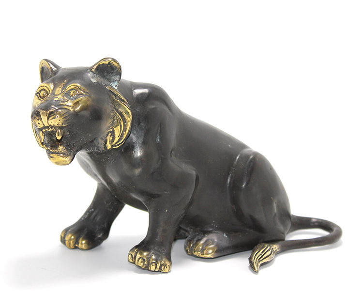 Brass Lion Figure