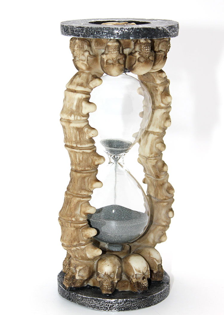 Polyester Skull Hourglass Alk2341