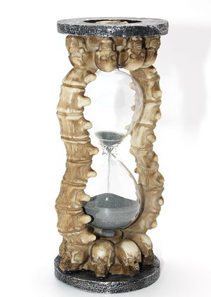 Polyester Skull Hourglass Alk2341