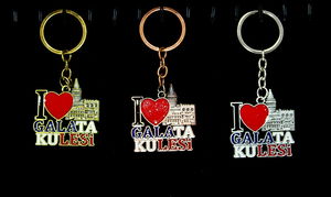 Metal Galata Tower Keychain Alk2208