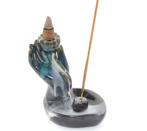 Ceramic Backflow Hand Design Incense Burner Alk2492