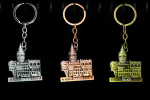 Metal Galata Tower Keychain Alk2214