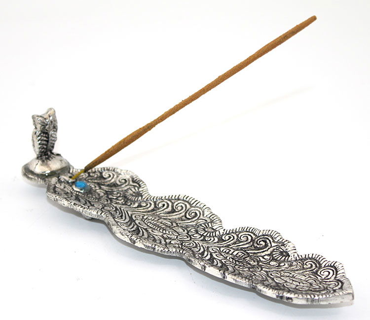 Metal Boat Owl Design Incense Holder Ksk2202