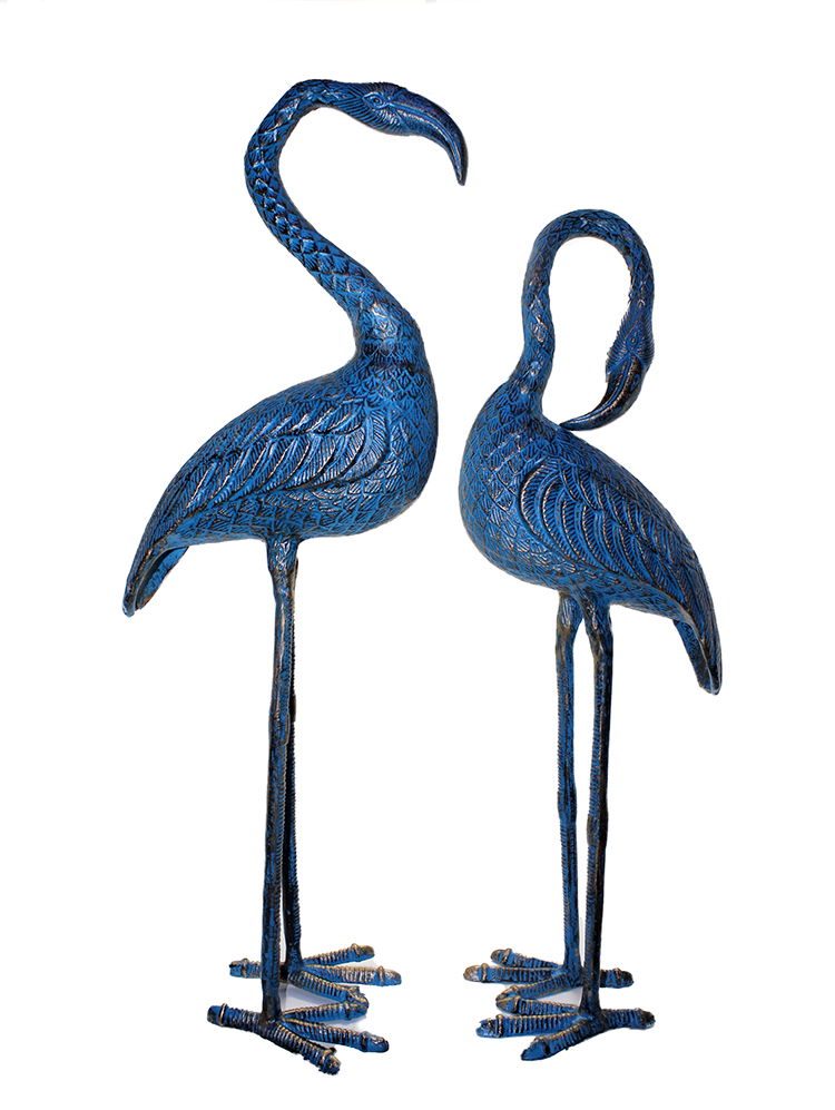 Metal Double Flamingo Set 105-100 Cm 104100cmm blue