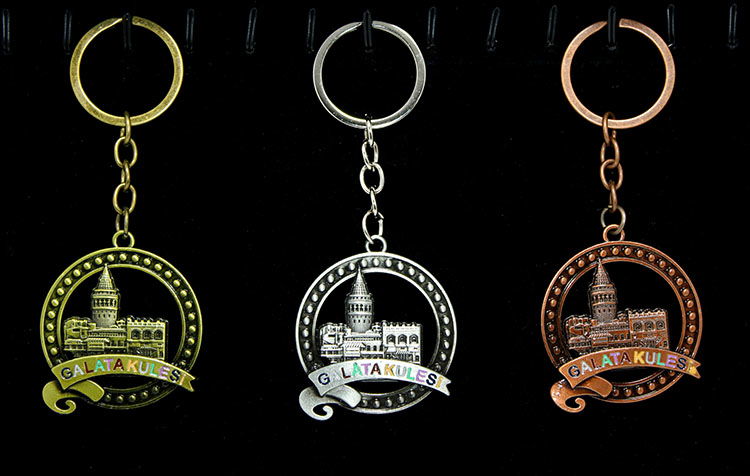 Metal Galata Tower Keychain Alk2213