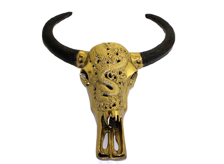 Metal Carved Buffalo Head KSK505