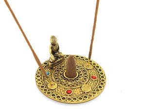 Metal Round Gnarled Incense Burner Ksk2190