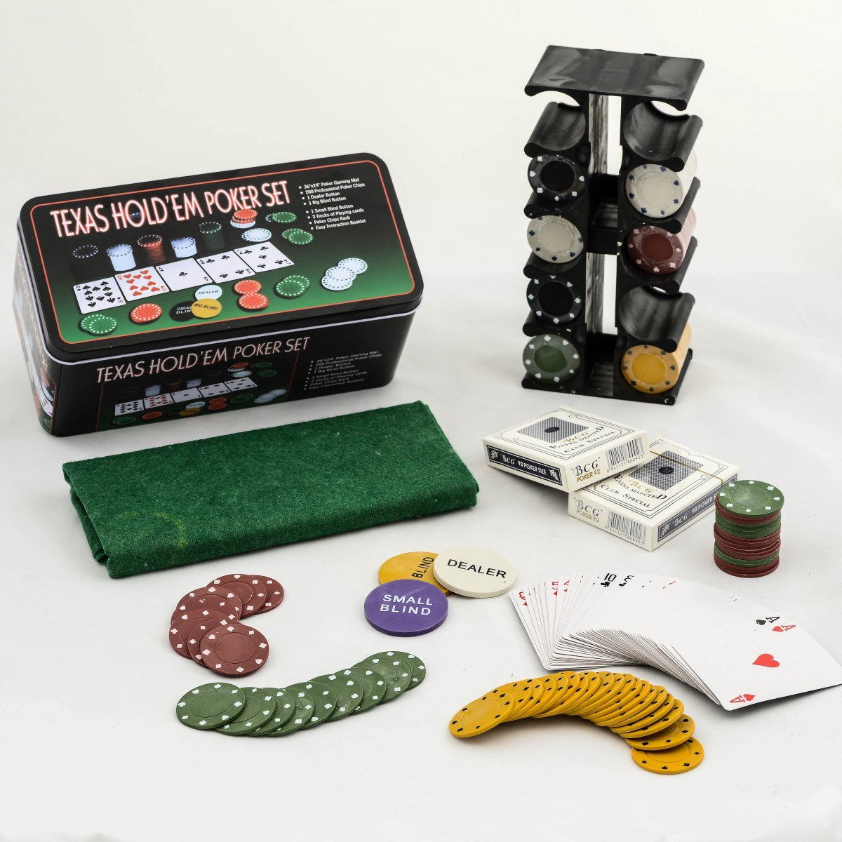 Poker Game Poker Game With 200 Chips And 2 Sets Of Playing Cards Alk2540