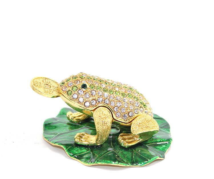 Single Frog with Swaroski Stone Alk1964