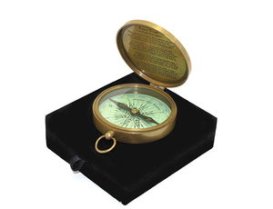 Boxed Brass Compass 3896